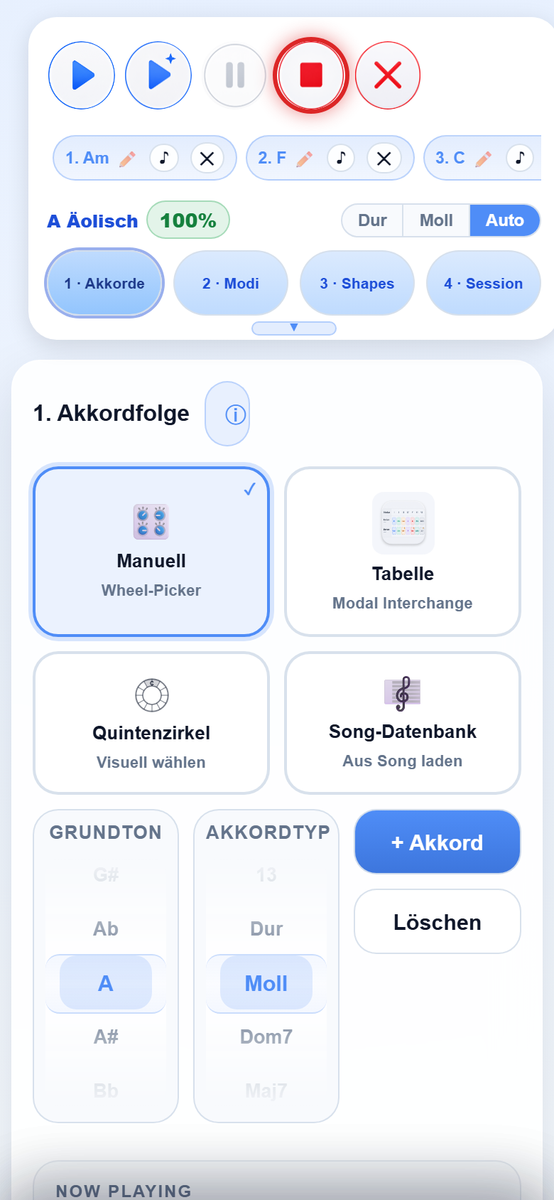 ModusCycler auf dem Smartphone