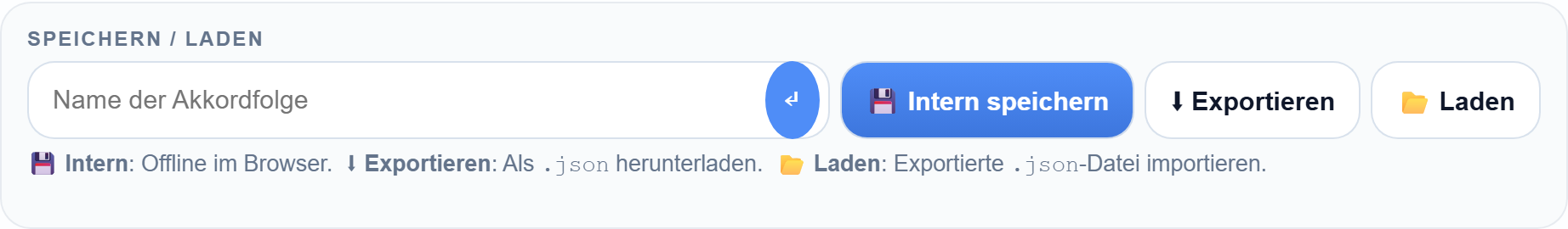 Speichern und Laden